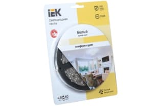 Лента LED 5м блистер LSR-3528WW60-4.8-IP20-12V -eco
