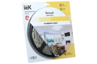 Лента LED 5м блистер LSR-3528WW60-4.8-IP65-12V -eco