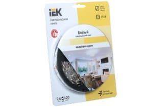 Лента LED 5м блистер LSR-3528WW120-9.6-IP20-12V -eco