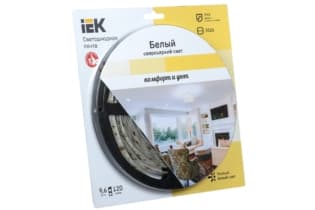 Лента LED 5м блистер LSR-3528WW120-9.6-IP65-12V -eco