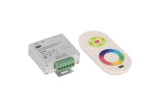 Контроллер с ПДУ радио (белый) RGB 3 канала 12В, 4А, 144Вт -eco