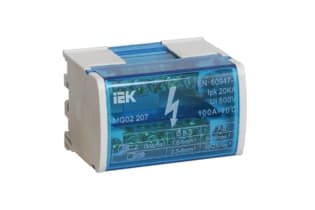 Шины на DIN-рейку в корпусе (кросс-модуль) ШНК 2х7 L+PEN