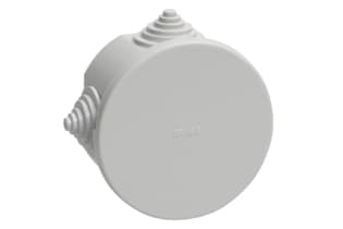 Коробка КМ41237 распаячная для о/п d75х40 мм IP44 (RAL7035, 4 гермоввода)