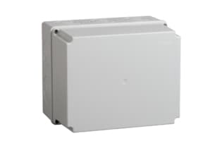 Коробка КМ41274 распаячная для о/п 240х195х165 мм IP55 (RAL7035, кабельные вводы 5 шт)