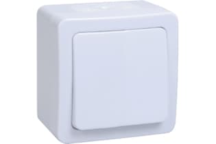 ВС20-1-0-ГПБ выкл 1кл о/у IP54 (цвет клавиш: белый) ГЕРМЕС PLUS