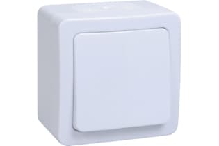 ВСп20-1-0-ГПБ выкл 1кл проход. о/у IP54 (цвет клавиш: белый) ГЕРМЕС PLUS