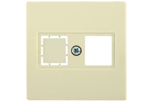 НТ12-1-БК Накладка телеф. RJ12/HDMI BOLERO кремовый