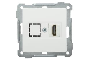 РHDMI-0-Б Розетка HDMI BOLERO белый