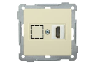 РHDMI-0-Б Розетка HDMI BOLERO кремовый