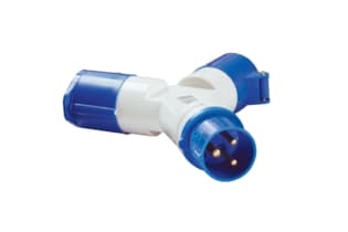 Адаптер двухлучевой TS1012 2Р+РЕ 16А 250В IP44