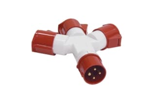 Адаптер трехлучевой TS1013-214 3Р+РЕ 16А 380В IP44