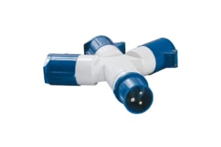 Адаптер трехлучевой TS1013 2Р+РЕ 16А 250В IP44