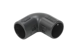 Поворот открывающийся на 90гр. CI20G черный (5 шт/комп)