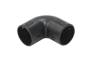 Поворот открывающийся на 90гр. CI32G черный (5 шт/комп)